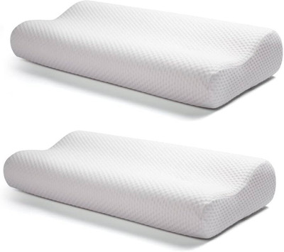 Snug Stuff SS19-WHIT Memory Foam Geometric Cervical Pack of 1(White)