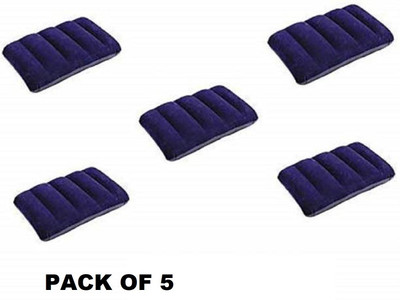 KS MART Air Solid Travel Pillow Pack of 5(Blue)