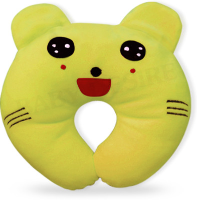 Little Miracles Polyester Fibre Animals Baby Pillow Pack of 1(Lemon)
