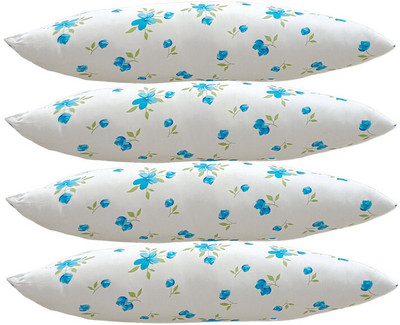 SANJU BROTHER Microfibre Floral Sleeping Pillow Pack of 4(Blue)