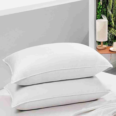 YPOLOIPO Polyester Fibre Sleeping Pillow Pack of 2 Abstract LUXURY(White)
