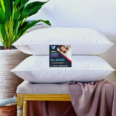 Tecsun LUXURY Microfibre Abstract Sleeping Pillow Pack of 2(White)