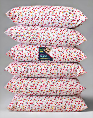 Tecsun LUXURY Polyester Fibre Abstract Sleeping Pillow Pack of 6(Multicolor)