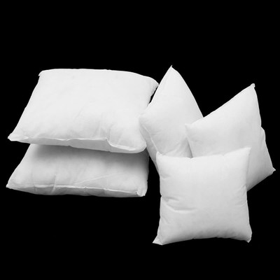 Anand Creative Store Polyester Fibre Cushion Pack of 5 Solid(White)