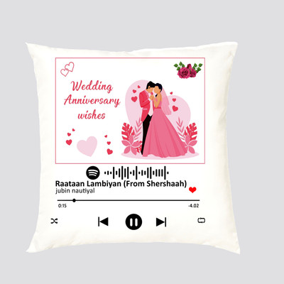 Shri Ganesh Handloom Microfibre Solid Cushion Pack of 1(White)