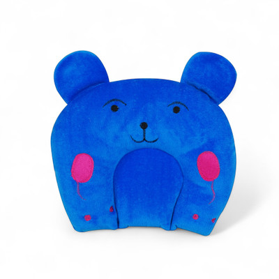 Depurika Mustard Seeds Solid Baby Pillow Pack of 1(Blue)