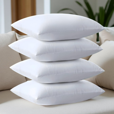 B2BED LUXURY Microfibre Solid Sleeping Pillow Pack of 4(White)