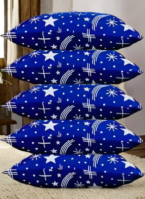 YPOLOIPO Polyester Fibre Sleeping Pillow Pack of 5 Solid LUXURY(Blue)