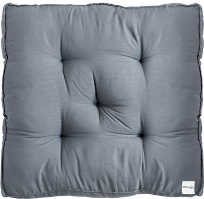 HOMESTIC by Kuber Industries Microfibre Solid Chair Pad Pack of 1(Grey)