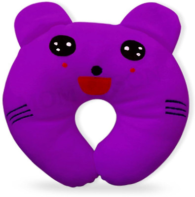 Little Buzz Polyester Fibre Solid Baby Pillow Pack of 1(Purple)