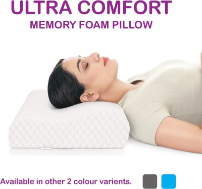 Moez Cervical Pillow for Neck and Shoulder Pain Memory Foam Solid Orthopaedic Pillow Pack of 1(White)