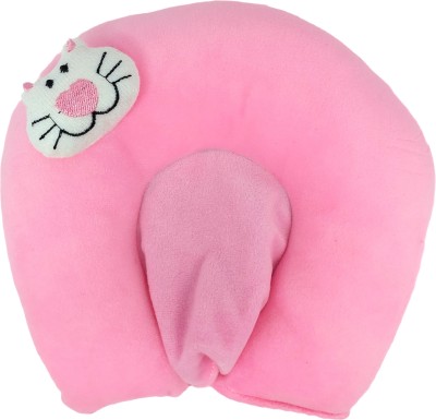 Ducudu Mustard Seeds, Cotton Toons & Characters Baby Pillow Pack of 1(Baby Pink U Shape)