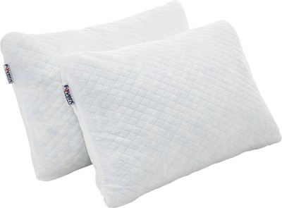 FOVERA Foam Solid Sleeping Pillow Pack of 2(White)