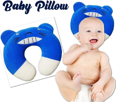 ESCODEVELOPER Polyester Fibre Baby Pillow Pack of 1 Animals Neck Support Pillow(Multicolor)