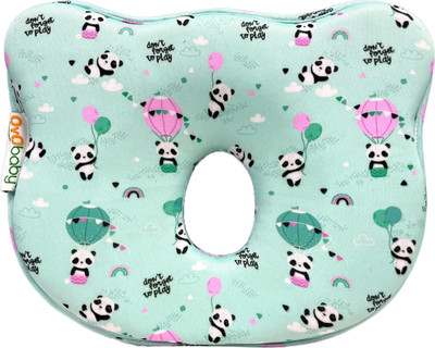 Oyo Baby Memory Foam Baby Pillow Pack of 1 Animals(Green)