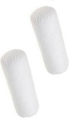 ROYALREOX Microfibre Solid Bolster Pack of 2(White)