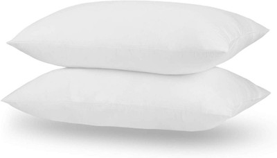Mom's Moon Ultra soft Microfibre Solid Sleeping Pillow Pack of 2(White)