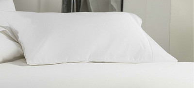 ROYALREOX Microfibre Solid Sleeping Pillow Pack of 1(White)
