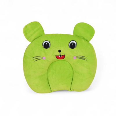 Depurika Mustard Seeds Solid Baby Pillow Pack of 1(Green)