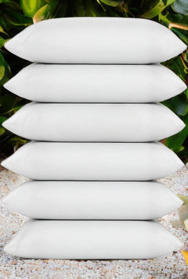 Urmila Creation Microfibre Sleeping Pillow Pack of 6 Solid LUXURY(White)