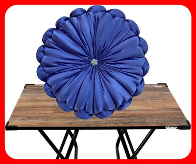 GTX Microfibre Solid Floor Cushion Pack of 1(Blue)