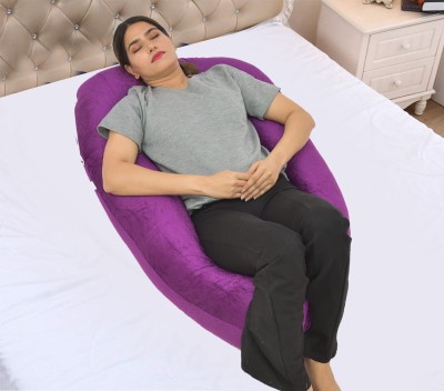 ag pro comfort U-Shape Microfibre Solid Pregnancy Pillow/Maternity Pillow for Women Polyester Fibre Solid Pregnancy Pillow Pack of 1(Purple)