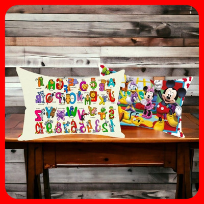 GTX Microfibre Toons & Characters Baby Pillow Pack of 2(Multicolor)