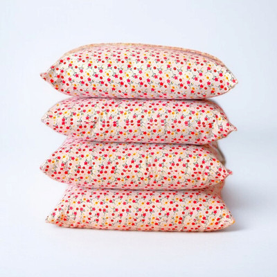 fulffystyl Microfibre Sleeping Pillow Pack of 4 Solid SOFT(Multicolor)