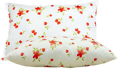 PALVIT Microfibre Abstract Sleeping Pillow Pack of 2(Orange)