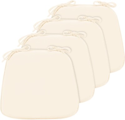 Cosyfeel Foam Nature Chair Pad Pack of 4(Cream)