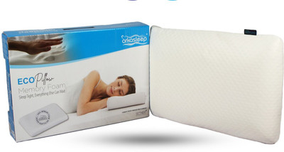 OrkaSleep Memory Foam Nature Sleeping Pillow Pack of 1(White)