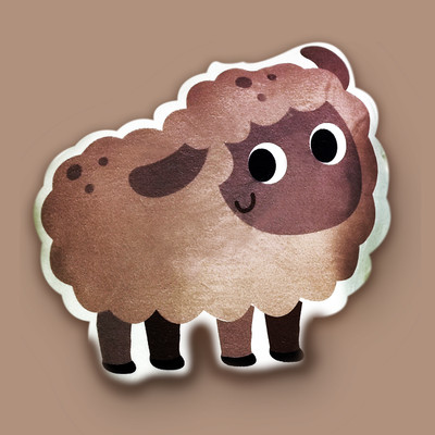 Avirons Microfibre Animals Baby Pillow Pack of 1(Brown)