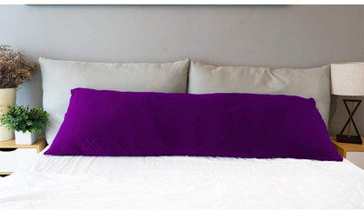Mom's Moon Ultra Soft Full Body Pillow-Side Sleeping Pillow Microfibre Solid Body Pillow Pack of 1(Purple)
