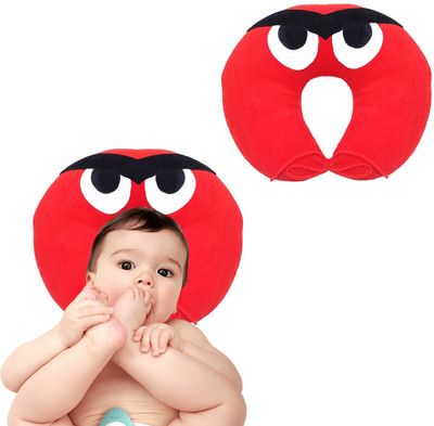 Varnar Baby Head Support Pillow Microfibre Toons & Characters Baby Pillow - Neck Pillow(Red)