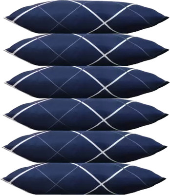 Navi collection Microfibre Abstract Sleeping Pillow Pack of 6(Blue)