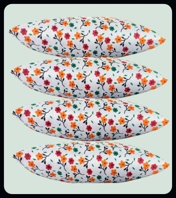 Urmila Creation Microfibre Floral Sleeping Pillow Pack of 4(Multicolor)