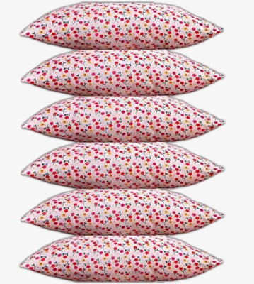 GOGA LUXURY Polyester Fibre Abstract Sleeping Pillow Pack of 6(Multicolor)