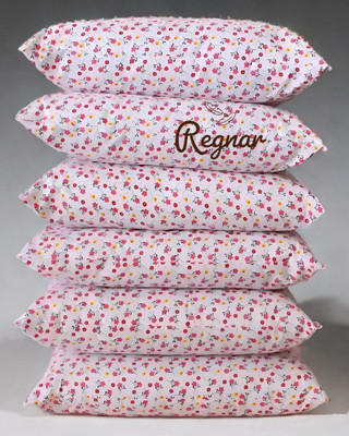Regnar Luxury Cotton Solid Sleeping Pillow Pack of 6(Multicolor)