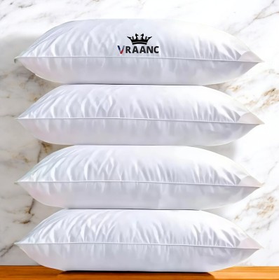 vraanc Luxury Microfibre Abstract Sleeping Pillow Pack of 4(White)