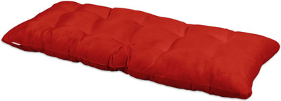 Vargottam Polyester Fibre Solid Chair Pad Pack of 1(Red)