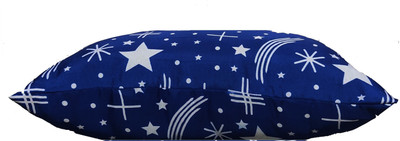 Swikon star Microfibre Abstract Sleeping Pillow Pack of 1(Blue)