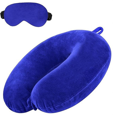 JSR Fashion Polyester Fibre Abstract Travel Pillow Pack of 1(Multicolor)