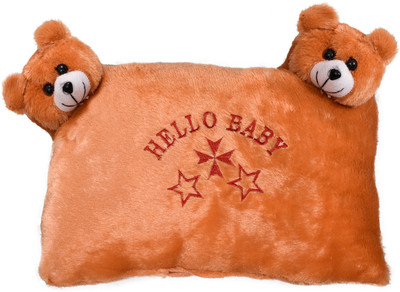 KUBER INDUSTRIES Microfibre Toons & Characters Baby Pillow Pack of 1(Orange)