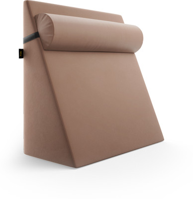 Frido Memory Foam Solid Body Pillow Pack of 2(Light Caramel)