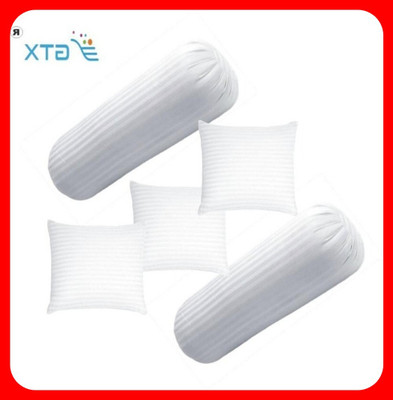 GTX Microfibre Bolster Pack of 5 Stripes(White)