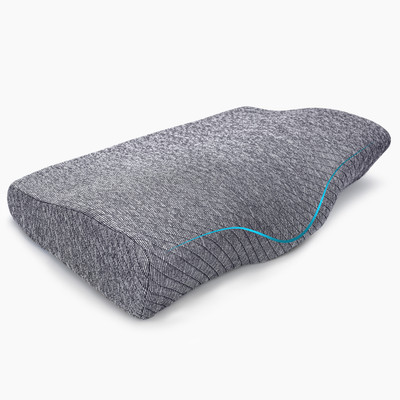Twinkido Memory Foam Solid Sleeping Pillow Pack of 1(Grey)