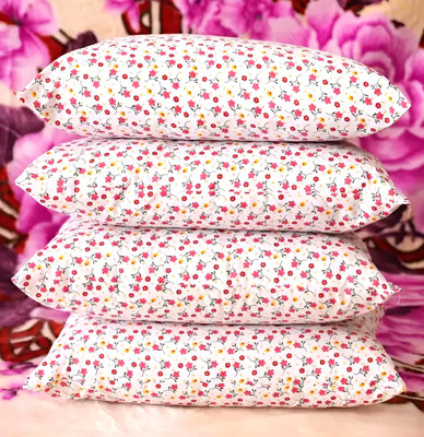 vraanc LUXURY Polyester Fibre Abstract Sleeping Pillow Pack of 4(PRINT)