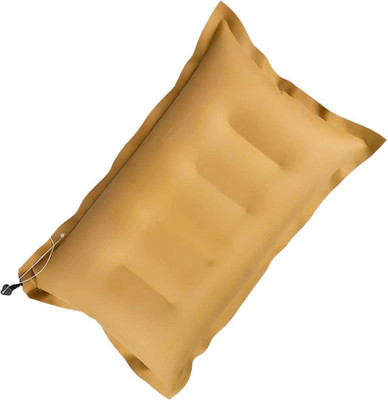 MEN K Polyester Fibre Solid Travel Pillow Pack of 1(khakhi)