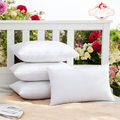 GZZZSD Memory Foam Sleeping Pillow Pack of 4 Solid(White)