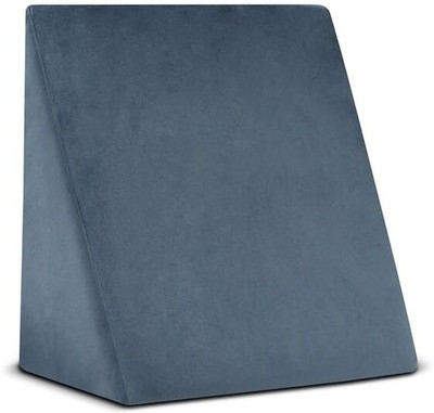 Rasvesh Bed Wedge for Sitting, Ortho Back Lumbar Support Cushion Memory Foam Memory Foam Solid Body Pillow Pack of 1(Dark Grey)